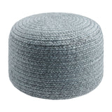 Modern furniture - Round Woven Outdoor Pouf - www.oroa.com