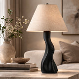 Modern European furniture - Organic-Shaped Base Table Lamp - www.oroa.com