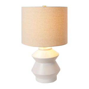   Geometrical Glazed Ceramic Table Lamp | Oroa.com