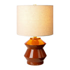 Modern European furniture - Geometrical Glazed Ceramic Table Lamp - www.oroa.com