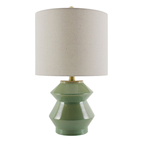 Modern European furniture - Geometrical Ceramic Accent Table Lamp - www.oroa.com