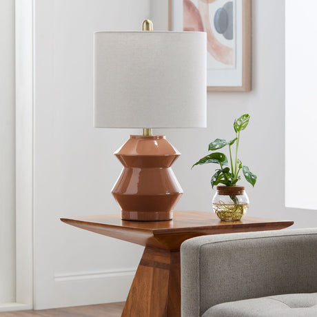 Modern European furniture - Geometrical Ceramic Accent Table Lamp - www.oroa.com