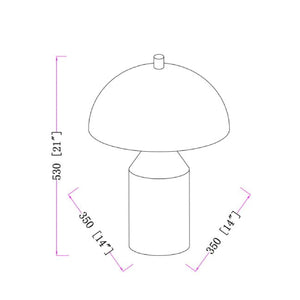   Metal Dome Table Lamp | Oroa.com