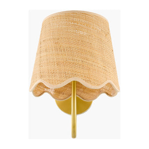   Modern European furniture - Scalloped Rattan Wall Lamp - www.oroa.com | Oroa.com