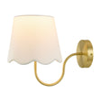 Modern European furniture - Scalloped Linen Wall Lamp - www.oroa.com