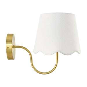   Scalloped Linen Wall Lamp | Oroa.com