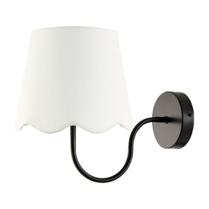   Scalloped Linen Wall Lamp | Oroa.com