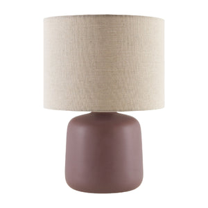   Beige Linen Ceramic Table Lamp S | Oroa.com