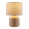 Modern European furniture - Beige Linen Ceramic Table Lamp S - www.oroa.com