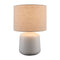 Modern European furniture - Beige Linen Ceramic Table Lamp S - www.oroa.com