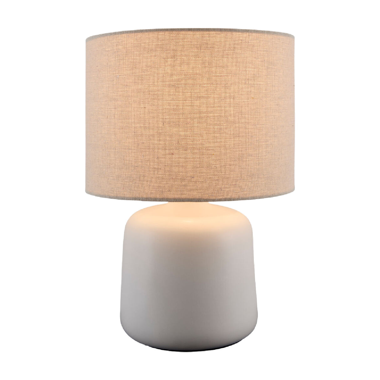   Beige Linen Ceramic Table Lamp S | Oroa.com