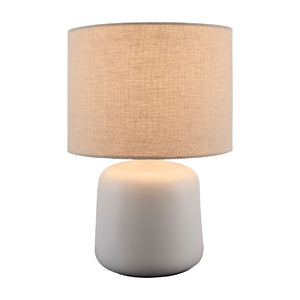   Beige Linen Ceramic Table Lamp S | Oroa.com