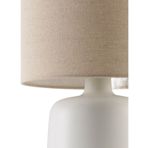   Beige Linen Ceramic Table Lamp S | Oroa.com