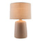 Modern European furniture - Beige Linen Ceramic Table Lamp L - www.oroa.com