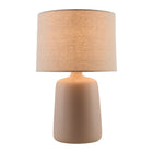 Modern European furniture - Beige Linen Ceramic Table Lamp L - www.oroa.com