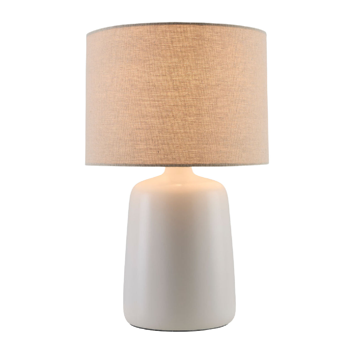   Beige Linen Ceramic Table Lamp L | Oroa.com