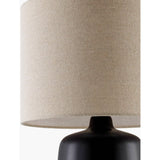 Modern European furniture - Beige Linen Ceramic Table Lamp L - www.oroa.com