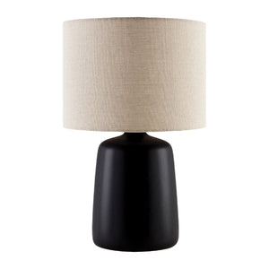   Beige Linen Ceramic Table Lamp L | Oroa.com