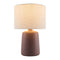 Modern European furniture - Beige Linen Ceramic Table Lamp L - www.oroa.com