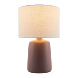 Modern European furniture - Beige Linen Ceramic Table Lamp L - www.oroa.com