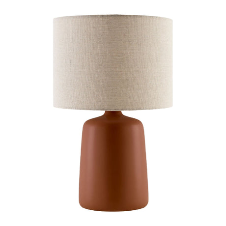 Modern European furniture - Beige Linen Ceramic Table Lamp L - www.oroa.com