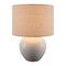 Modern European furniture - Rounded Ceramic Linen Table Lamp - www.oroa.com