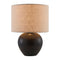 Modern European furniture - Rounded Ceramic Linen Table Lamp - www.oroa.com