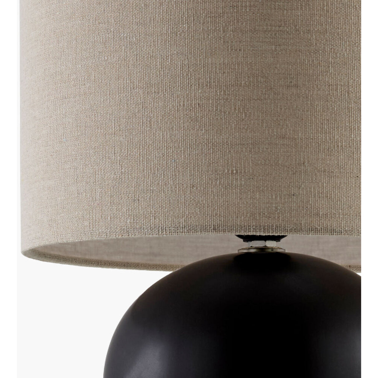   Rounded Ceramic Linen Table Lamp | Oroa.com
