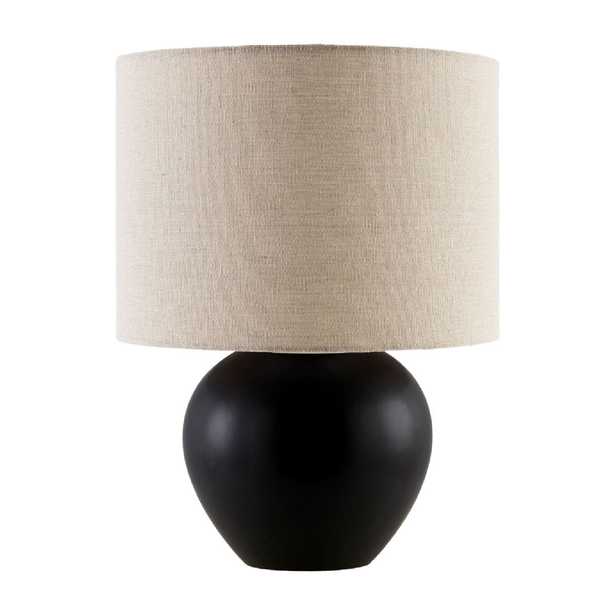   Rounded Ceramic Linen Table Lamp | Oroa.com