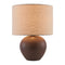 Modern European furniture - Rounded Ceramic Linen Table Lamp - www.oroa.com