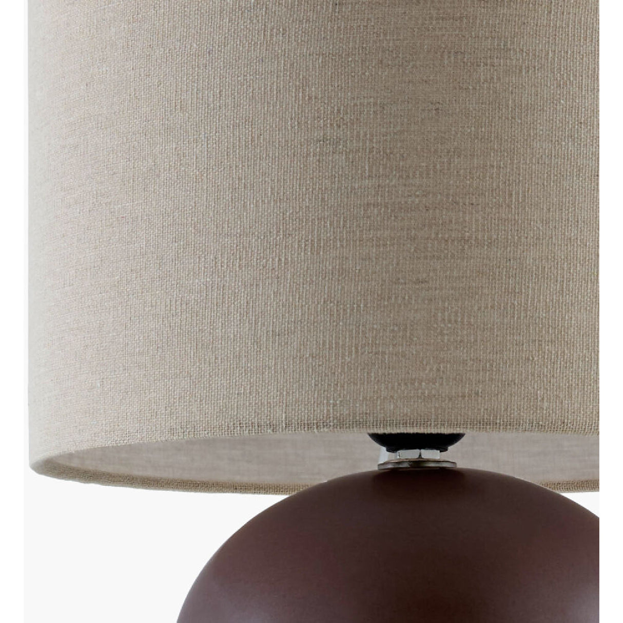   Rounded Ceramic Linen Table Lamp | Oroa.com