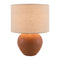 Modern European furniture - Rounded Ceramic Linen Table Lamp - www.oroa.com