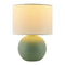 Modern European furniture - Round Glazed Ceramic Table Lamp - www.oroa.com