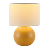 Modern European furniture - Round Glazed Ceramic Table Lamp - www.oroa.com