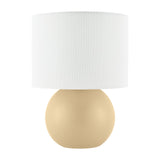 Modern European furniture - Round Glazed Ceramic Table Lamp - www.oroa.com