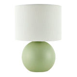 Modern European furniture - Round Glazed Ceramic Table Lamp - www.oroa.com