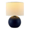 Modern European furniture - Round Glazed Ceramic Table Lamp - www.oroa.com
