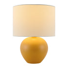 Modern European furniture - White Linen Ceramic Table Lamp - www.oroa.com