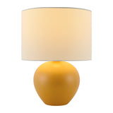 Modern European furniture - White Linen Ceramic Table Lamp - www.oroa.com