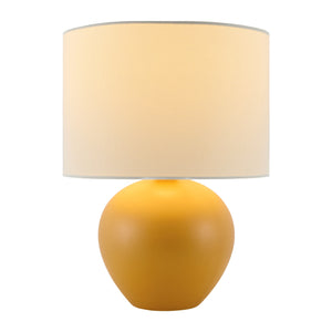   White Linen Ceramic Table Lamp | Oroa.com