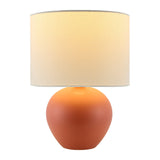 Modern European furniture - White Linen Ceramic Table Lamp - www.oroa.com