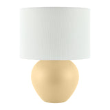 Modern European furniture - White Linen Ceramic Table Lamp - www.oroa.com