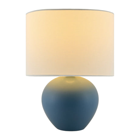 Modern European furniture - White Linen Ceramic Table Lamp - www.oroa.com