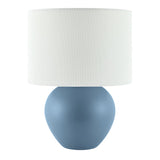 Modern European furniture - White Linen Ceramic Table Lamp - www.oroa.com