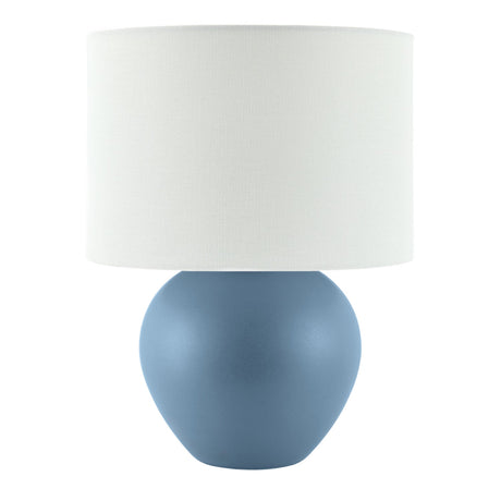 Modern European furniture - White Linen Ceramic Table Lamp - www.oroa.com
