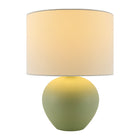 Modern European furniture - White Linen Ceramic Table Lamp - www.oroa.com