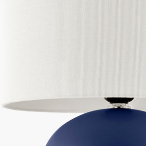   White Linen Ceramic Table Lamp | Oroa.com