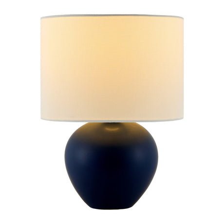 Modern European furniture - White Linen Ceramic Table Lamp - www.oroa.com
