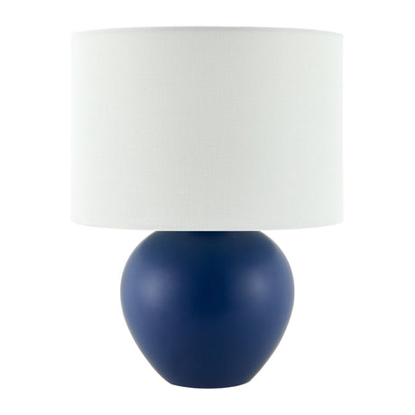 Modern European furniture - White Linen Ceramic Table Lamp - www.oroa.com