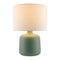 Modern European furniture - White Jute Ceramic Table Lamp - www.oroa.com